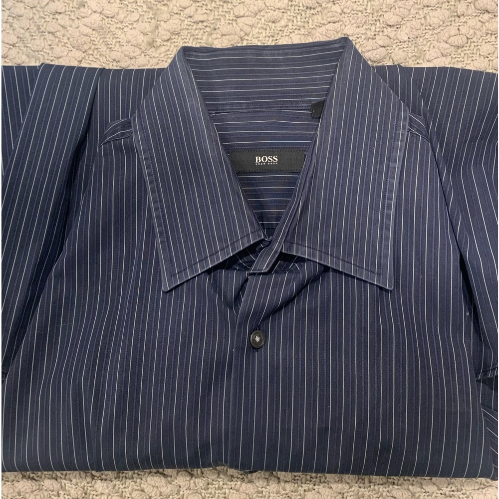 Boss Blue Men’s Button Down Shirt